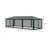 10' X 28' Gazebo Canopy, Outdoor Event Tent With 8 Removable Mesh Sidewalls & Zippered Doors, Steel Construction - Easy Setup Portable Function Party Zipper Entrances, Frame Multi-functional