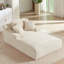 Chaise longue rembourrée en velours côtelé Corduroy-130370348