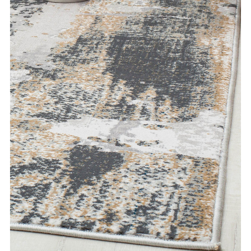 Navarra Gray Area Rug, Rectangle 2'6" x 4'