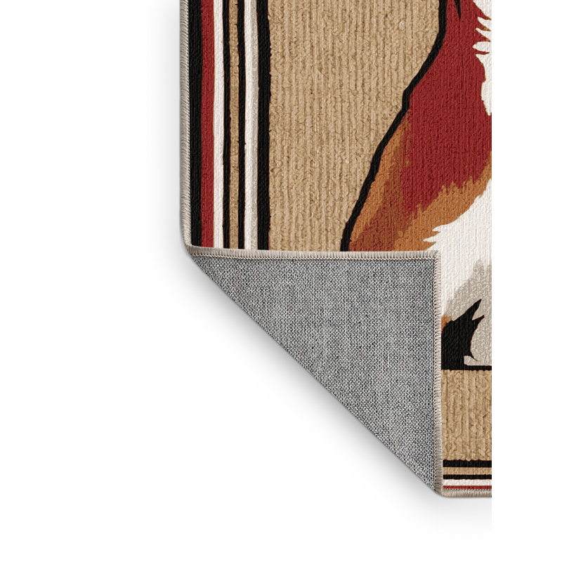 Tapis lavable Basenji Dogs, Carré 4 pi