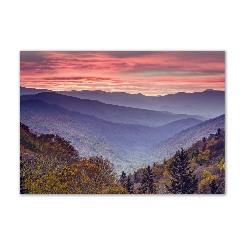 Sunset Mountains - Wrapped Canvas Print