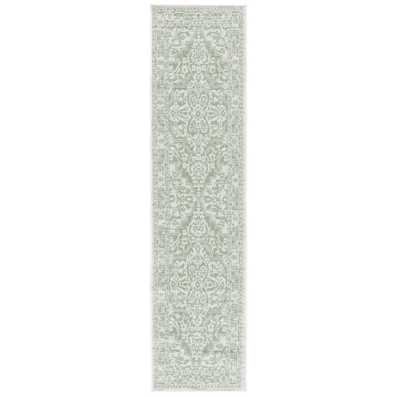 Tapis d'intérieur / extérieur oriental lavable à la machine Mirla Performance, Tapis de couloir 2 pi x 8 pi