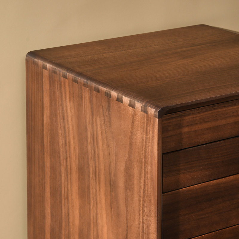 Organisateur de bureau en bois noyer noir avec 5 tiroirs, rangement pour fournitures de bureau, bijoux, cosmétiques , En bois