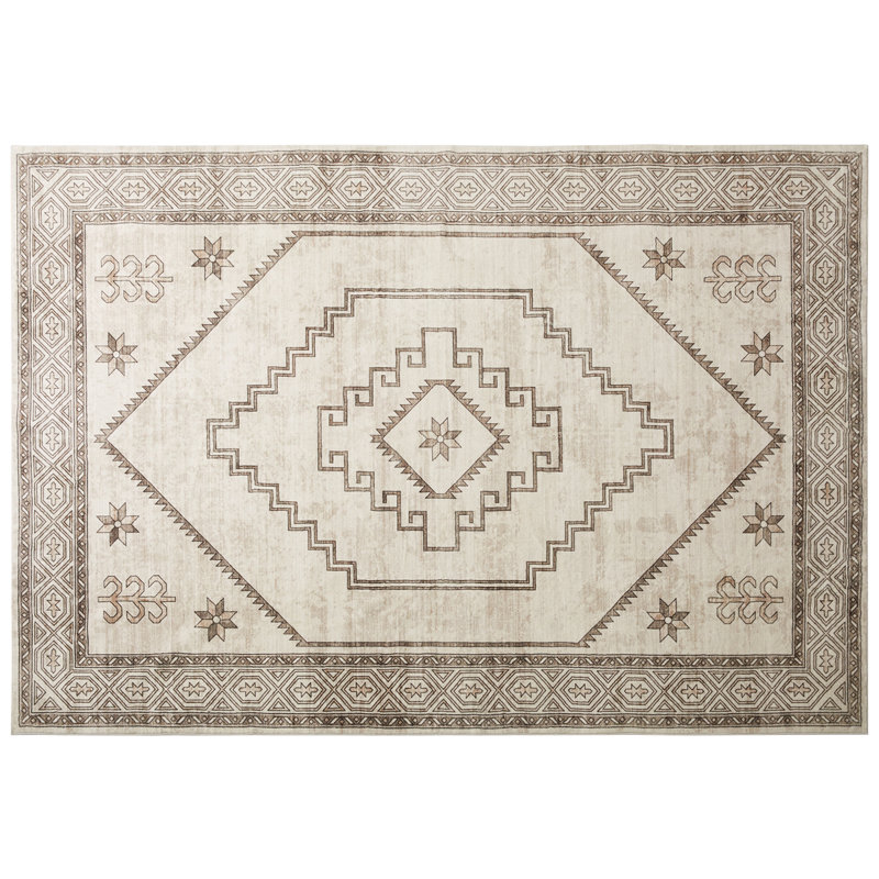 Oriental Machine Tufted Shag Area Rug, Rectangle 160 x 230 cm