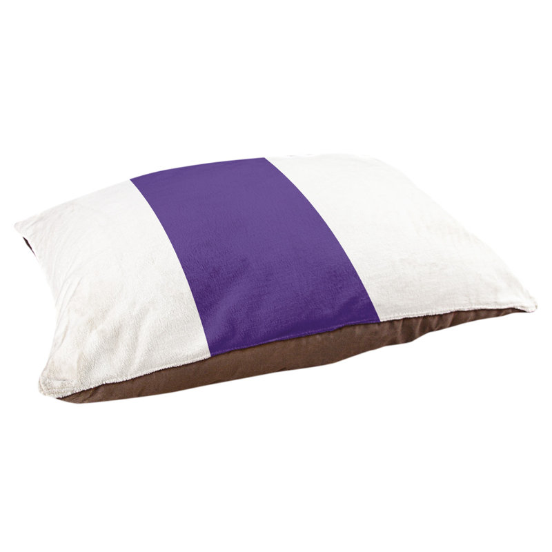 Coussin Washington, Blanc / Mauve, Très grand (l 50 po x P 40 po x H 17 po)