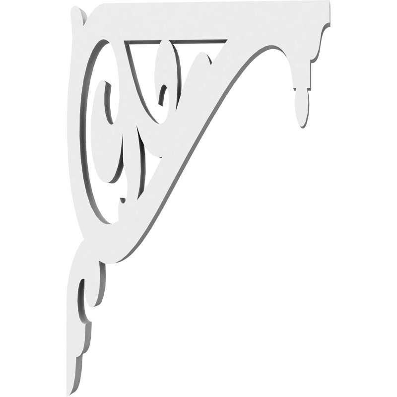 Support de qualité architecturale Hurley, L 5/8 po x P 4 po x H 6 po, Carrillo, PVC