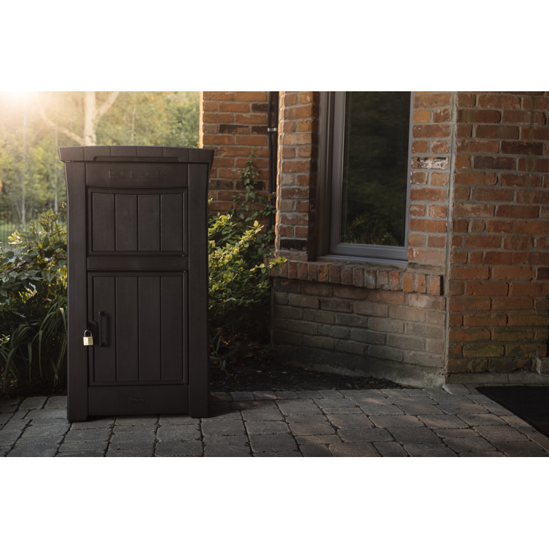 Keter Secure Outdoor Package Delivery Lockable Box For Porch Or Office Curbside with Secure Large Durable Storage Compartment