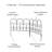 Pure Garden Metal Garden Fencing- 5 Outdoor Interlocking Panels for Landscaping- Edging