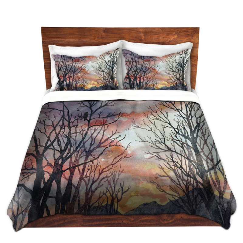 Ensemble de housse de couette winter watch, 1 housse de couette grand + 2 taies standards