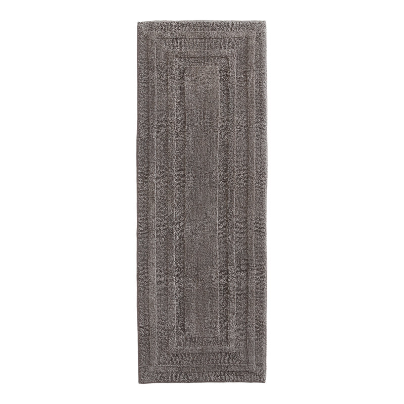 Eddie Bauer Logan Cotton Bath Rug Runner, Brown, 60" L x 22" W