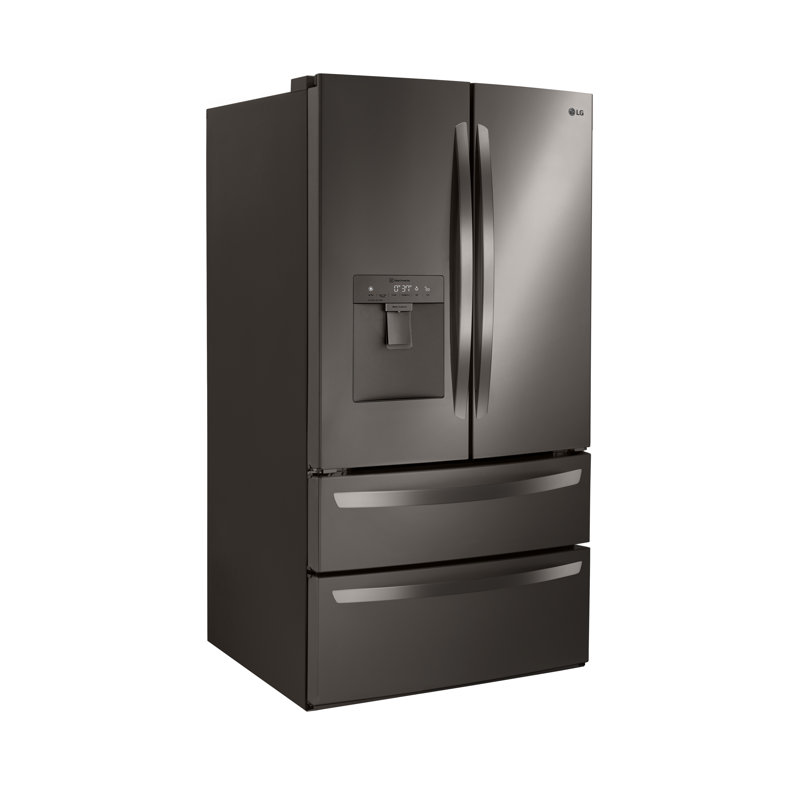 LG 29 cu. ft. French Door Refrigerator with Slim Design Water Dispenser, Black Stainless Steel