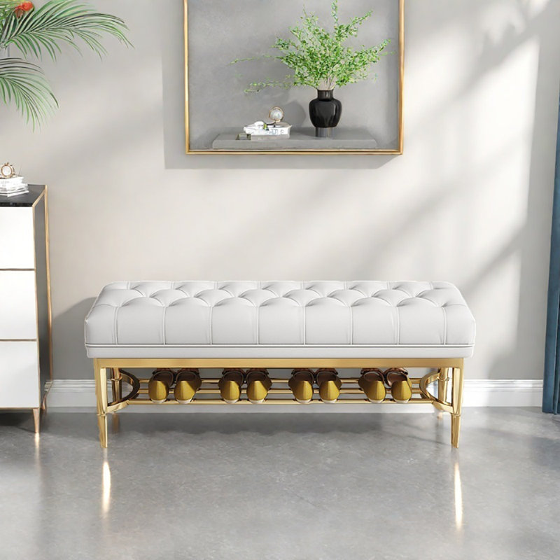 Banc à chaussures 47,2, Blanc