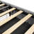 Bed Frame With LED, 4 Under-Bed Portable Storage Drawers, Wings Headboard Design-6159408-6159414