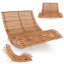 Chaise longue d'extérieur pour 2 personnes en acacia