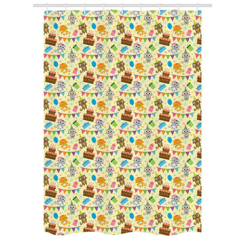Eatton Shower Curtain with Hooks Included, 78" H x 54" W