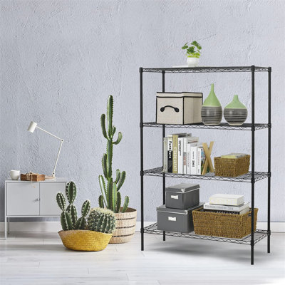 4 Tier Metal Wire Adjustable Shelving Units