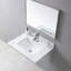 Dessus de meuble-lavabo en pierre de 31 pouces de couleur or de Carrare avec lavabo en céramique encastré et trou de robinet simple avec dosseret