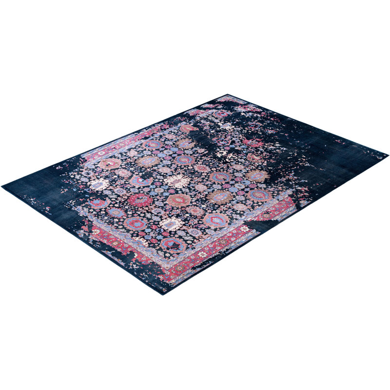 Overdyed One-of-a-Kind 8' 10" X 12' 4" Hand Knotted Area Rug
