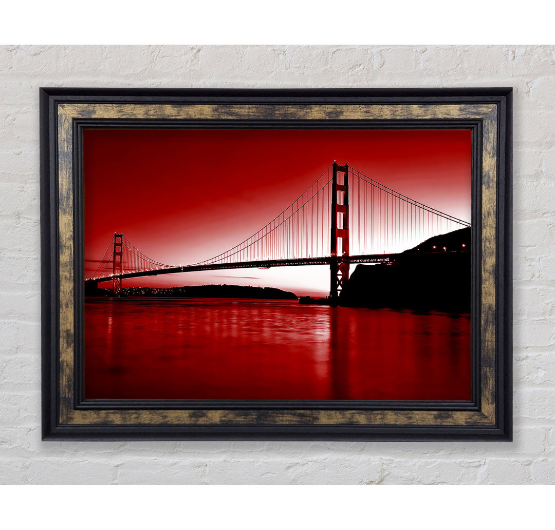 Golden Gate Bridge Rot - Druck