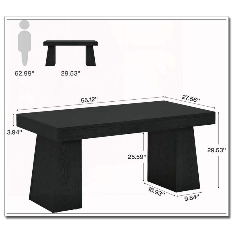 Computer Desk,Executive Desk, Black