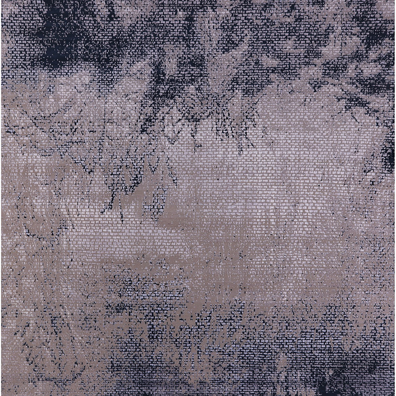 Tapis brun / gris Breda, Carré 4 pi