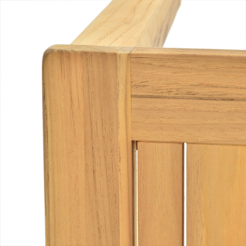 Ensemble de conversation modulaire d'extérieur en teck avec coussins 9 pièces Rosanne