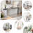 Luxury Full-length Mirror Console Table With Fluted Tempered Glass And Rounded Edge