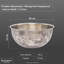 Buckingham Salad Mixing Bowl Stainless Steel with Hammered Effect-1449013112