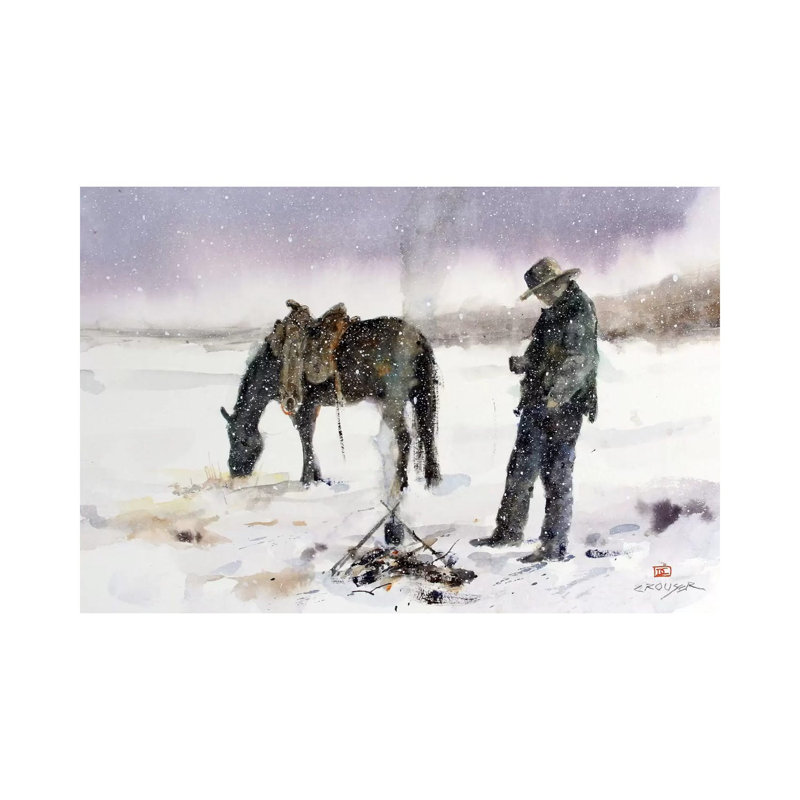Halt by Dean Crouser - Print on Canvas, Wrapped Canvas, 66.04 cm H x 45.72 cm W x 1.91 cm D