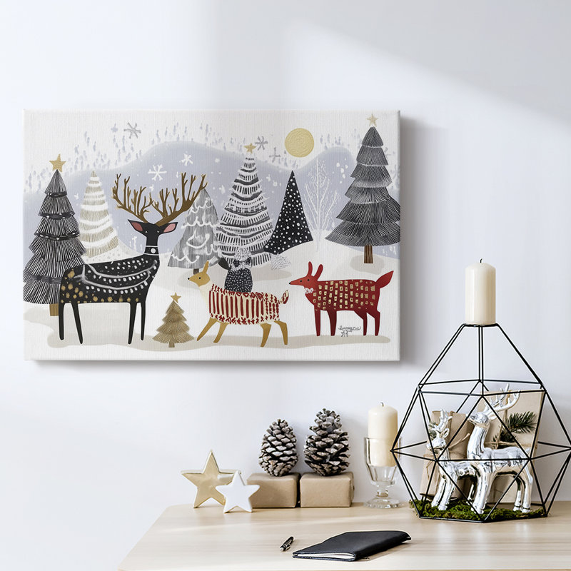 Christmas Holiday Arts - Toile tendue avec châssis, H 32 po x l 48 po