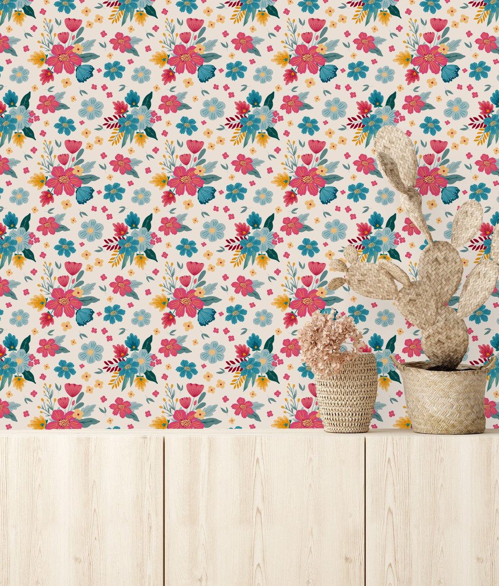Red Barrel Studio® Floral Peel and Stick Wallpaper Panel | Wayfair