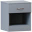 Maybery 1 Drawer Bedside Table With Open Shelf, Bedroom Storage Cabinet-1616965613