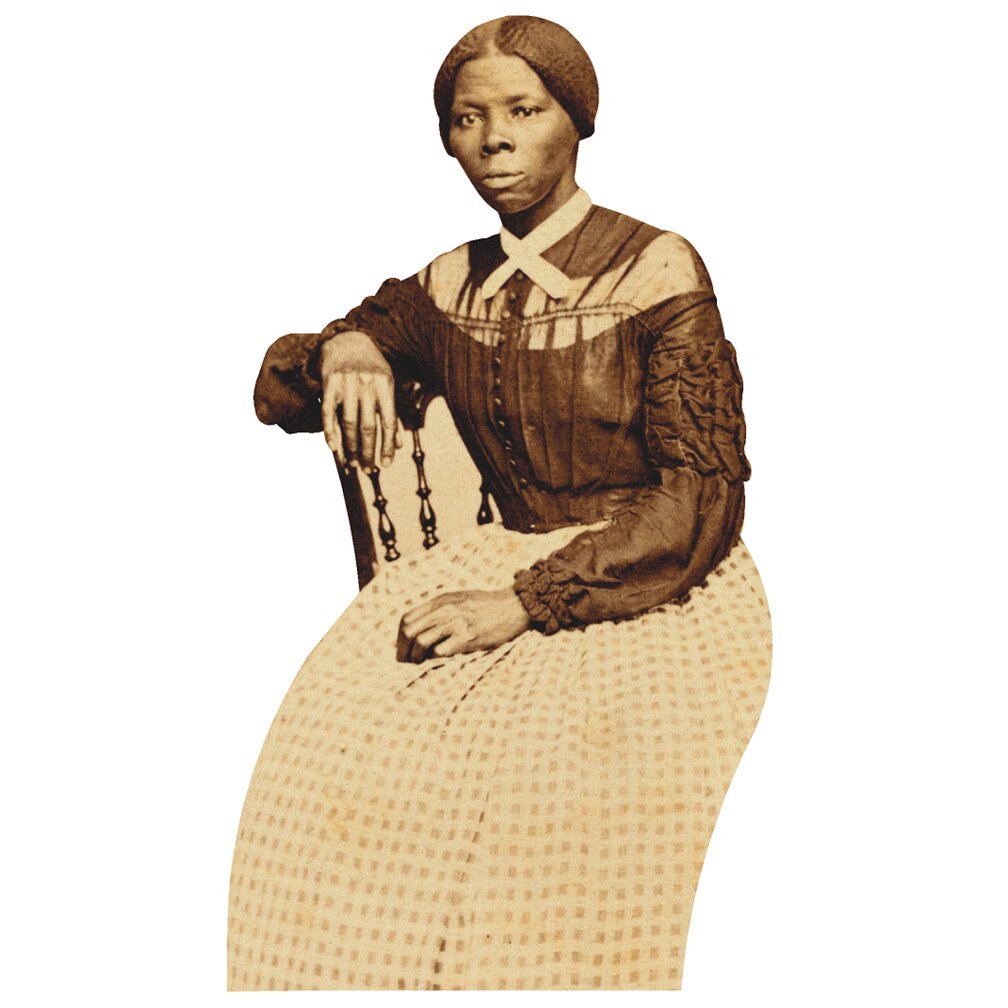 Wet Paint Printing Harriet Tubman Sitting Cardboard Standup