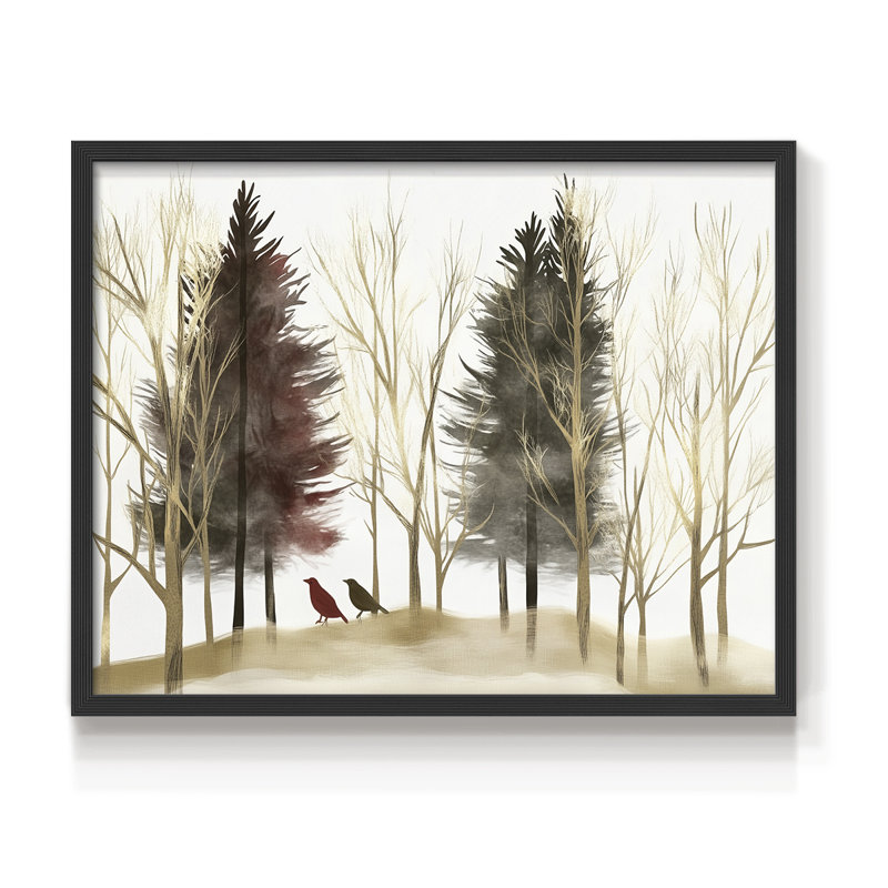 Chirstmas Art-CLXXXI -Framed Print - Restickable, H 22 po x l 28 po, Noir, noir, noir, noir