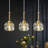 Modern Kitchen Island Fixtures Mini Crystal Gold Pendant Lights Adjustable Chandeliers for Kitchen Dinning Room Bedroom