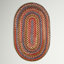 Tapis géométrique tressé à la main Orval