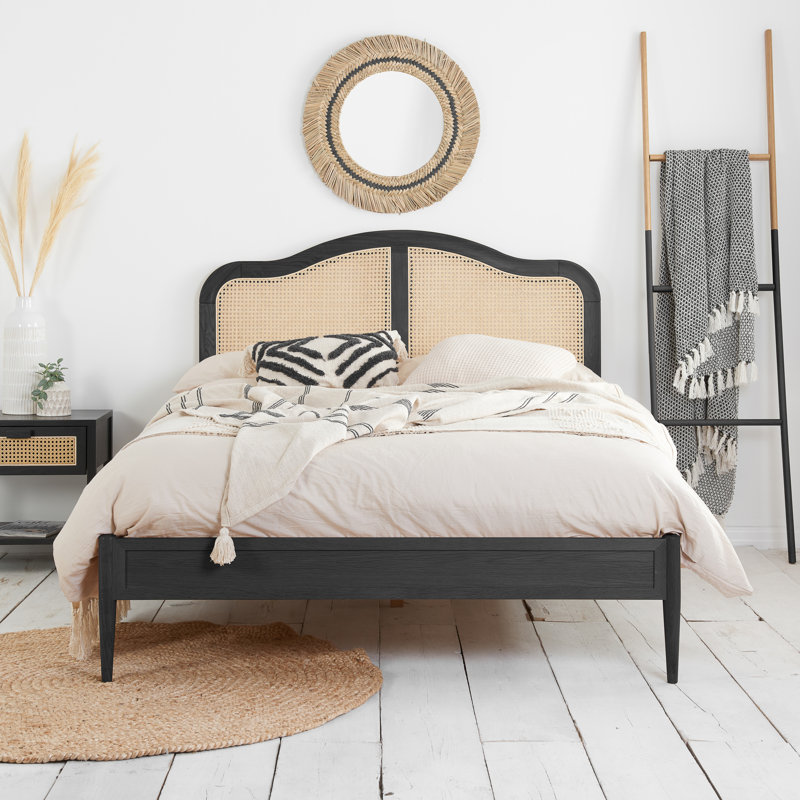 Bed Frame, Double (4'6), Black