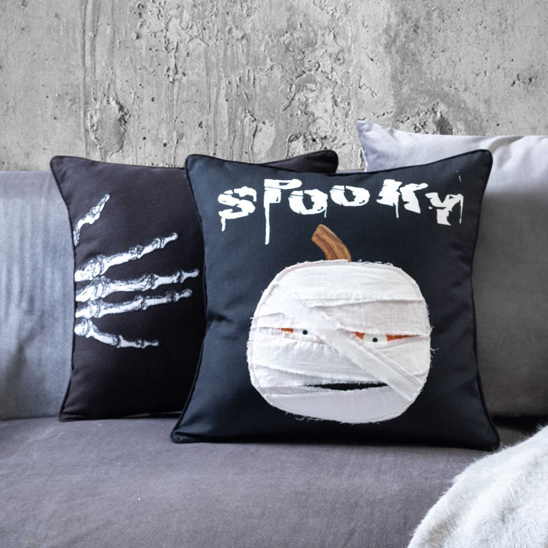 Coussin momie citrouille