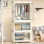 Armoire portative polyvalente avec plusieurs options de rangement et une fabrication durable