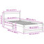 Bed Frame with Headboard Solid Pine Wood