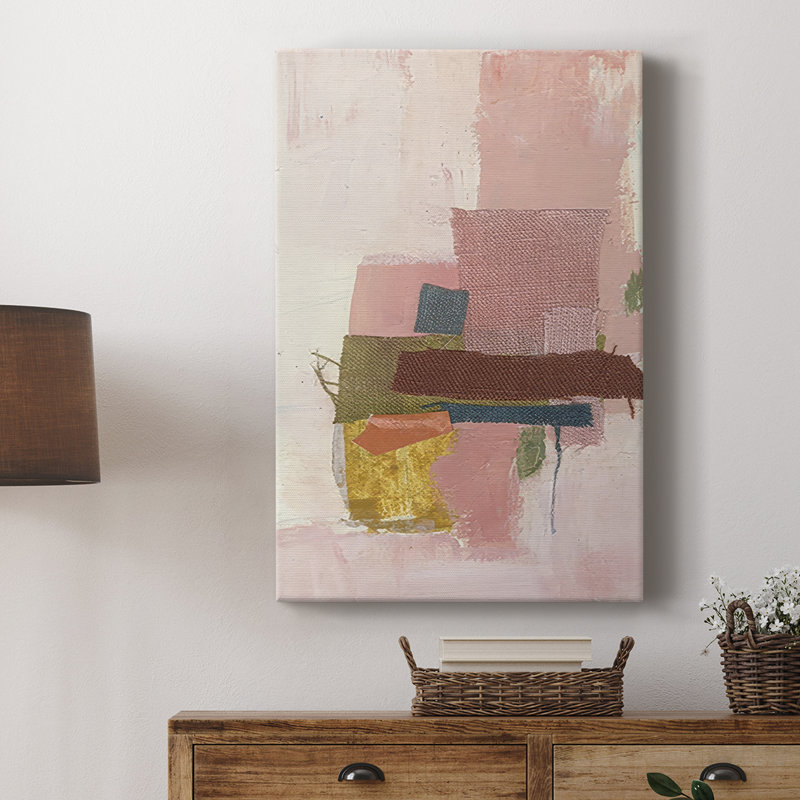 Patchwork I -Custom Wrapped Gallery Cavas, 18" H x 12" W