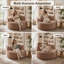 Fauteuil rond à compression de 55 po avec dossier rembourré et assise profonde-1302976985