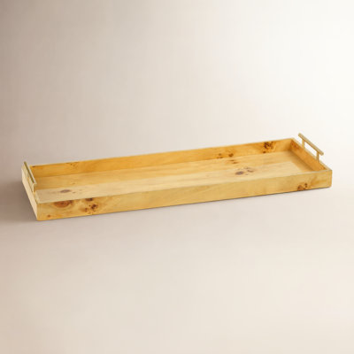 Niara Burl Wood Decorative Tray