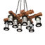 Rustic Lodge 8 - Light LED Chandelier