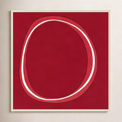 Red Circle Print by Alex Dunn