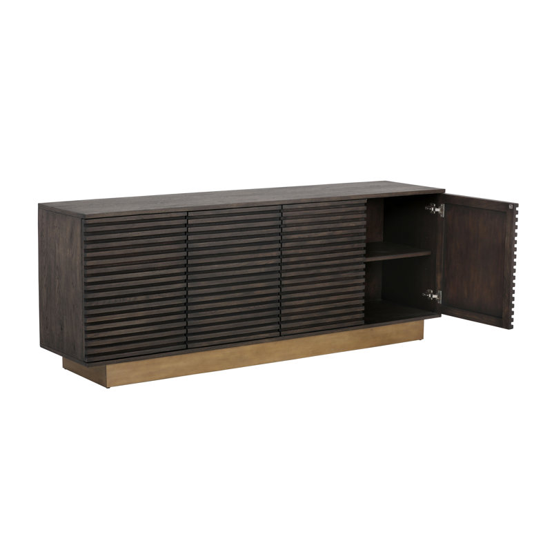 Mixt 78.75'' W Solid Wood Sideboard