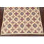 Tapis unique en laine noué à la main 6 pi 9 po x 9 pi 9 po beige nouvel âge Mahibah