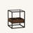 Luzenia 2 Pieces Nightstand, Coffee Table, Side Table with Storage Shelf