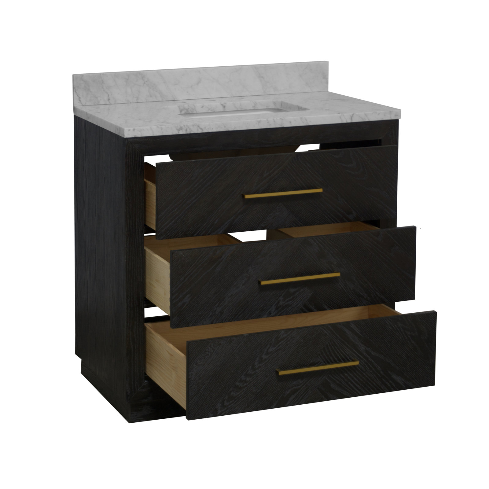Rumalda 36'' Single Bathroom Vanity, Dark Oak