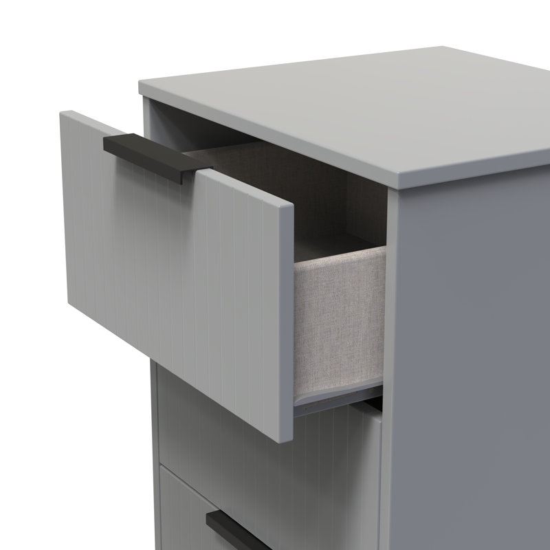 Atsumi 45cm W Manufactured Wood Bedside Table, Dusk Grey